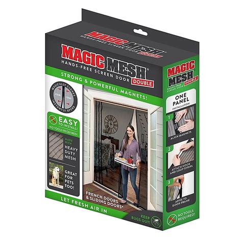 Magic Mesh Double Screen Door | Bed Bath & Beyond | Screen door, Double ...