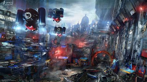 800x1280 resolution | futuristic city illustration, cyberpunk ...