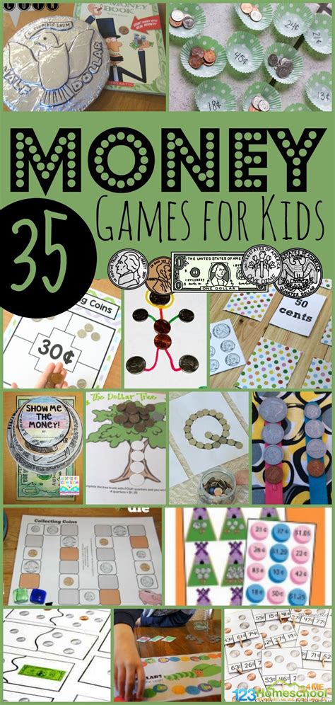 35 FUN Money Games and Activities for Kids | Math games for kids, Money games for kids, Money games