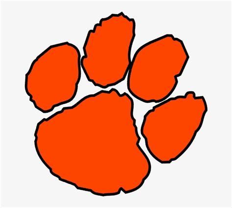 Clemson Tiger Paw Png - Clemson Tiger Paw Large Transparent PNG ...