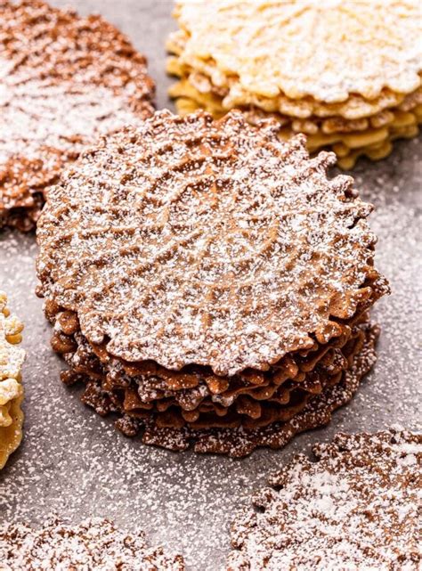 Vanilla and Chocolate Pizzelles - Recipe Runner