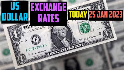 US DOLLAR Exchange RATES today 25 JANUARY 2023 AMERICAN FOREIGN ...