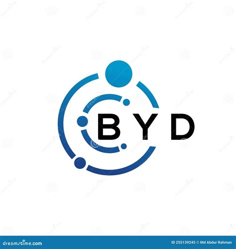 BYD Letter Logo Design on White Background. BYD Creative Initials ...