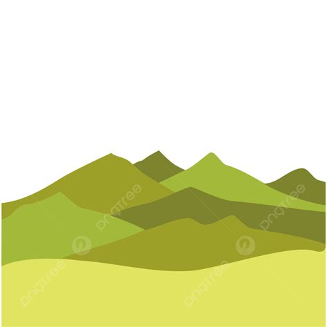 Desert Hill Area Transparent Landscape Vector Clipart, Desert Clipart ...