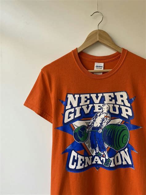 Vintage Vintage John Cena Never Give Up Cenation wwe t-shirt | Grailed