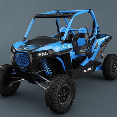 Polaris Ranger RZR 1000 Blue Version | CGTrader