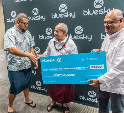 BLUESKY DONATES $5000 TO THE AMERICAN RED CROSS AMERICAN SAMOA IN HONOR ...