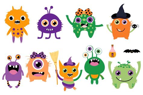 Free Halloween Monster Clipart For Kids