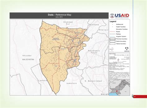 Pakistan: Dadu - Reference Map, (June 2014) - Pakistan | ReliefWeb