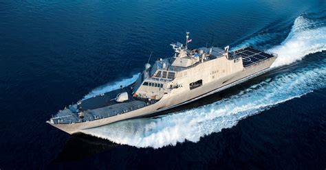 USS Wichita (LCS-13), Freedom-class littoral combat ship, on acceptance trials July 2018 ...