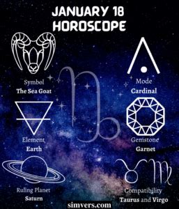 January 18 Zodiac: Birthday, Personality, & More (A Guide)