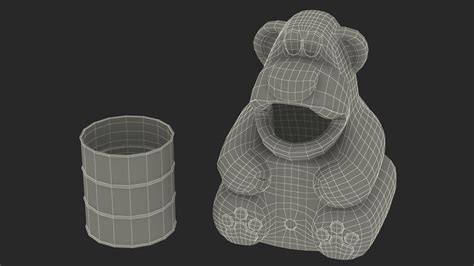 Bear-Shaped Trash Can 3D Model $24 - .3ds .blend .c4d .fbx .max .ma .lxo .obj - Free3D