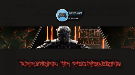 Gaming Youtube Banner Maker | Template Business