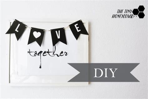 DIY Love banner for Valentine. Simple and cute + free printable. – The Tiny Honeycomb