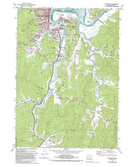 Coos Bay topographic map, OR - USGS Topo Quad 43124c2