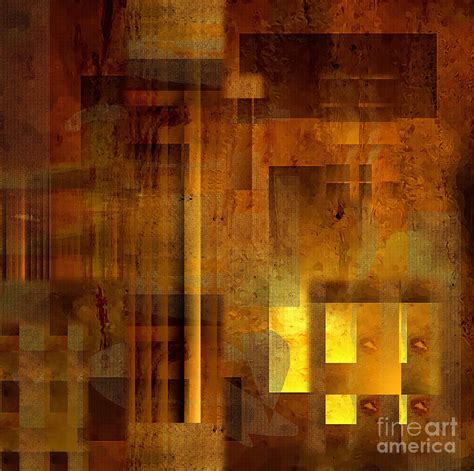 Abstract In Brown With Light Digital Art