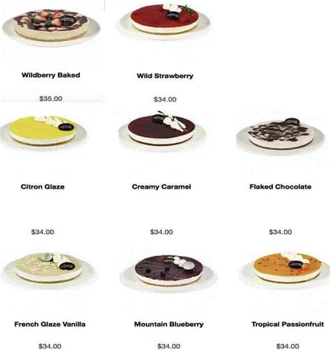 The Cheesecake Shop Menu, Menu for The Cheesecake Shop, New Lynn, Auckland - Menumania/Zomato