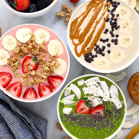 Smoothie Bowl (3 Ways) - Fit Foodie Finds