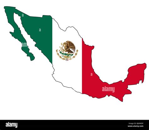 Mexico flag outline hi-res stock photography and images - Alamy