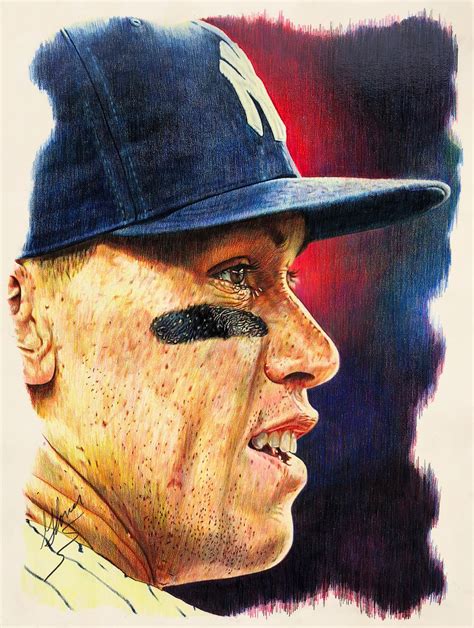 Aaron Judge, NY Yankees, colored pencil 18"x25" by Matthew Glover