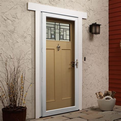 Andersen 4000 Series Full View Interchangeable Storm Door - The Home Depot | Aluminium, Türen, Sicht