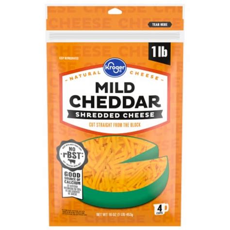 Kroger® Mild Cheddar Shredded Cheese, 16 oz - Kroger