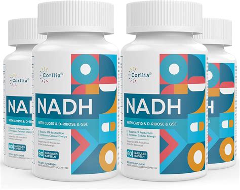 NADH 50mg Max 61% OFF + CoQ10 200mg D-Ribose f 150mg Supplement NAD Boost