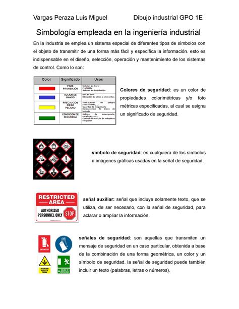 Simbología empleada en la ingeniería industrial ejercicio - Vargas ...