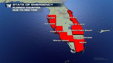 Current Red Tide Map Florida - Printable Maps