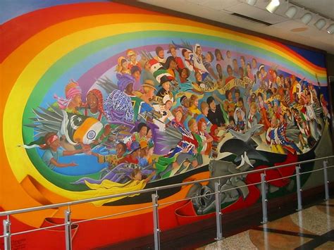 Leo Tanguma: The Children of the World Dream of Peace, Denver Airport - a photo on Flickriver