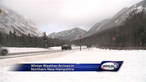 Winter weather arrives in northern NH