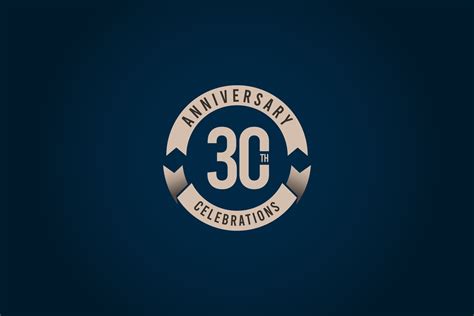 30 Years Anniversary Celebration Logo Vector Template Design Illustration 2107112 Vector Art at ...