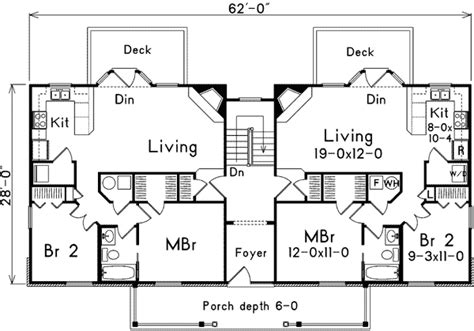 A Fourplex with Distinction - 57090HA | Architectural Designs - House Plans