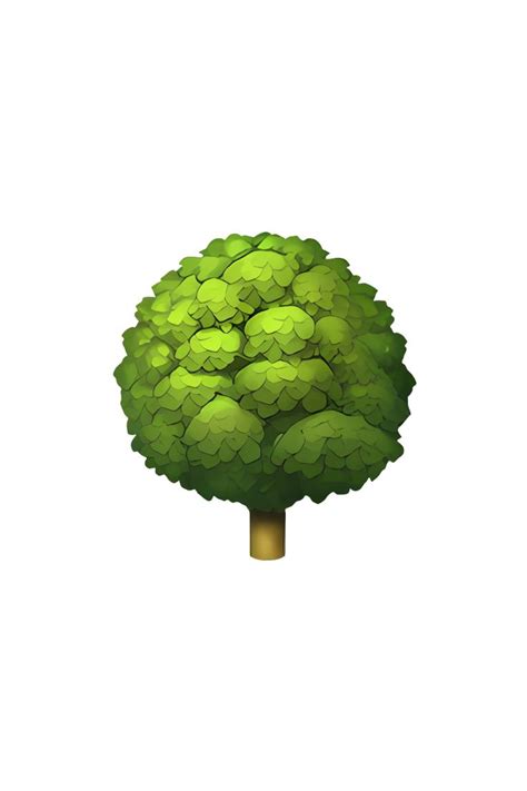 The emoji 🌳 depicts a tall tree with a brown trunk and green leaves ...