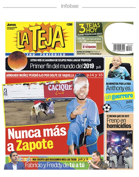 La Teja, Costa Rica, 3 de enero de 2019 – Perfil Formosa