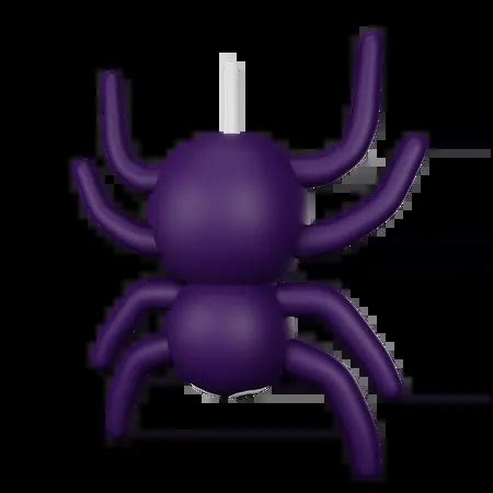 Black Spider 3D Icon download in PNG, OBJ or Blend format