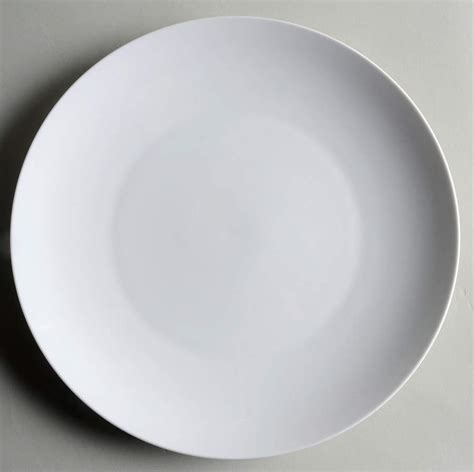 White Essential Dinner Plate by Euro Ceramica | Replacements, Ltd.