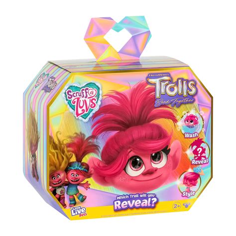 Buy Little Live Pets Scruff-a-Luvs Trolls Band Together Reveal. Wash, Reveal and Style A Cute ...