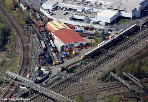 aeroengland | aerial photograph of Crewe Heritage Centre Crewe Cheshire England UK