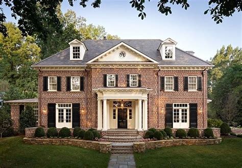 Stunning Exterior Paint Colors Red Brick Ideas 18 | Brick exterior house, Colonial house ...