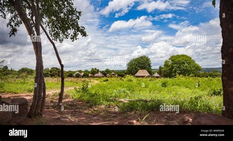 Typical traditional African village from Southern Africa Stock Photo ...