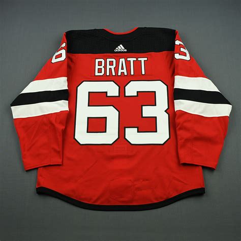 Lot Detail - Jesper Bratt - New Jersey Devils - 2018 NHL Global Series ...