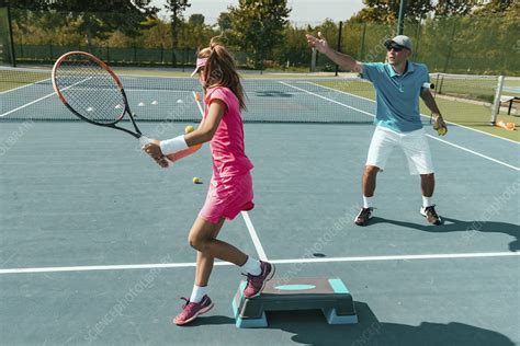 Tennis training - Stock Image - F024/8212 - Science Photo Library