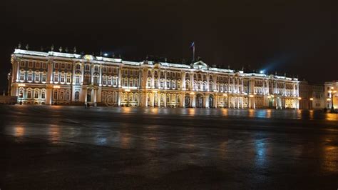 Winter Palace by night stock image. Image of saint, russian - 13707863