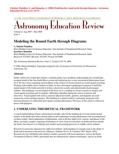 (PDF) Modeling the Round Earth through Diagrams