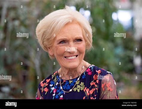 Mary Berry, British food writer and television presenter, at the RHS ...