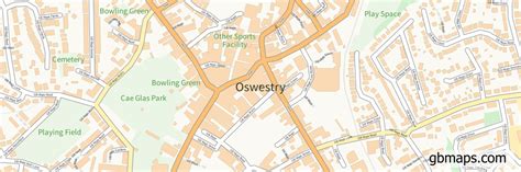 OSWESTRY of SHROPSHIRE Files. Digital Mapping Solutions Vector Street Map