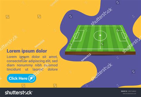 Soccer Field Modern Banner Design Soccer Stock Vector (Royalty Free) 1403154602 | Shutterstock