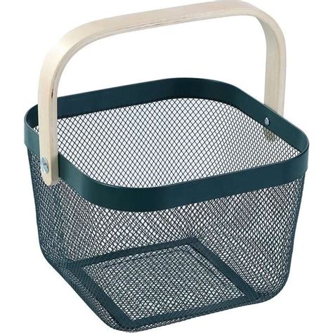 Boxsweden Mesh Basket Storage w/ Birch Wood Handle - Assorted 25cm | Woolworths