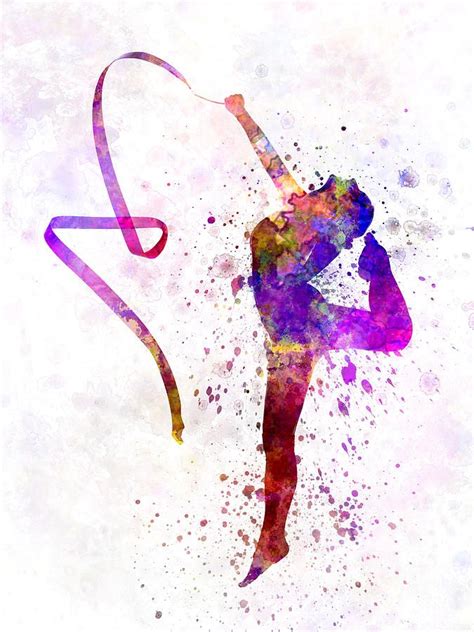 Producto | Rhythmic gymnastics, Gymnastics wallpaper, Illustration print